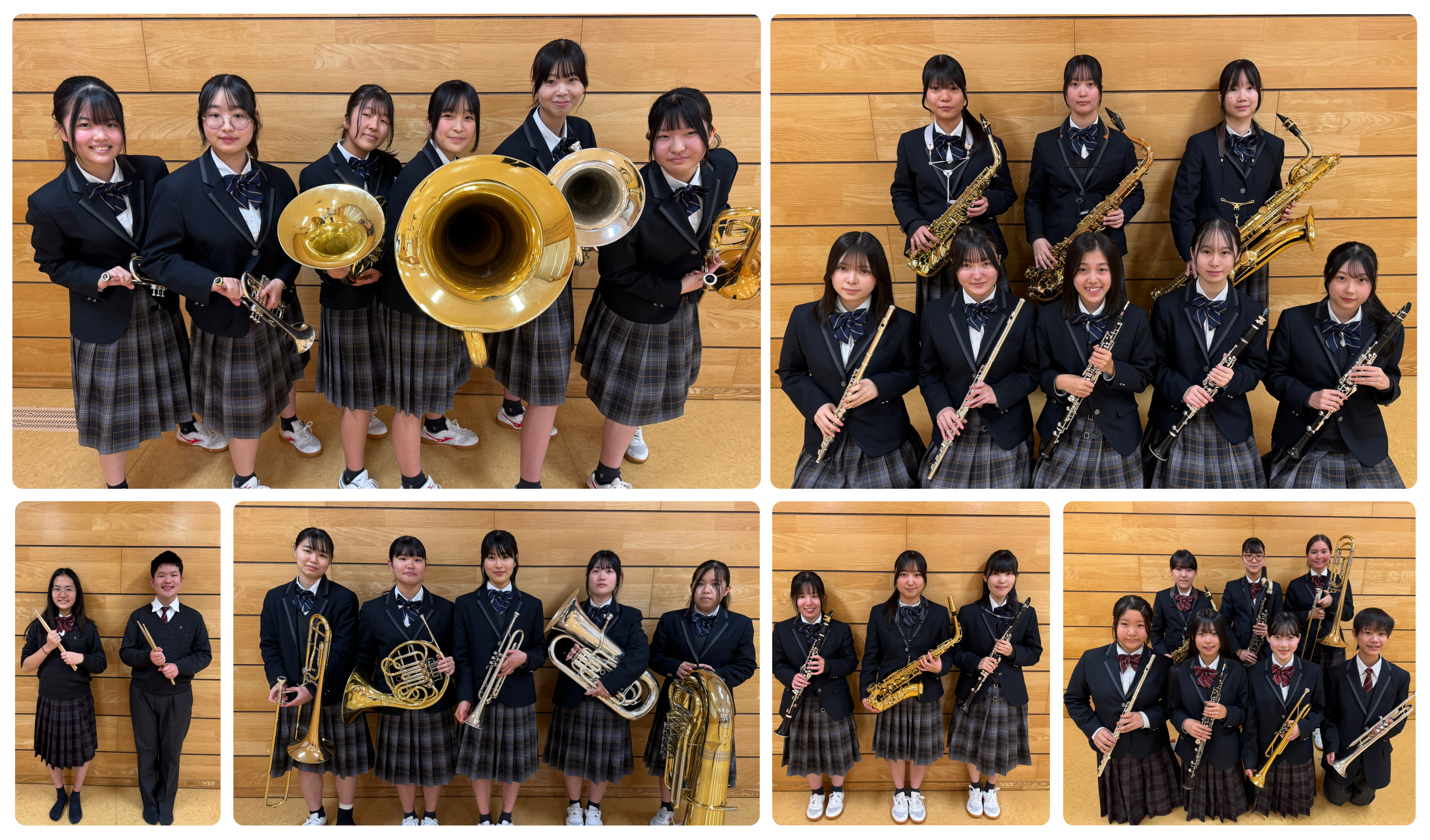 吹奏楽部「アンサンブルコンテスト地区」２組が金賞･県大会進出