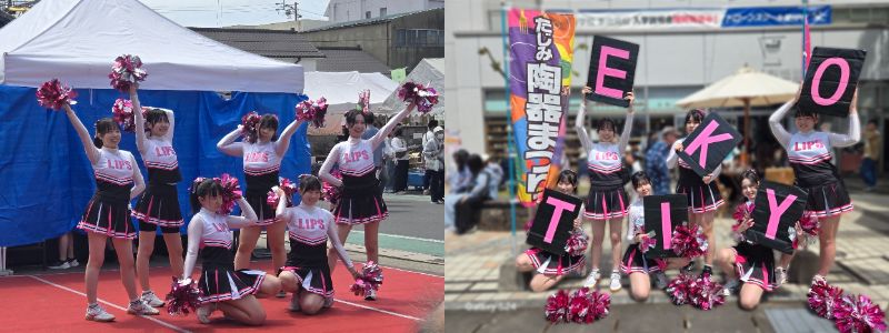 チアリーディング部「たじみ陶器まつり」出演